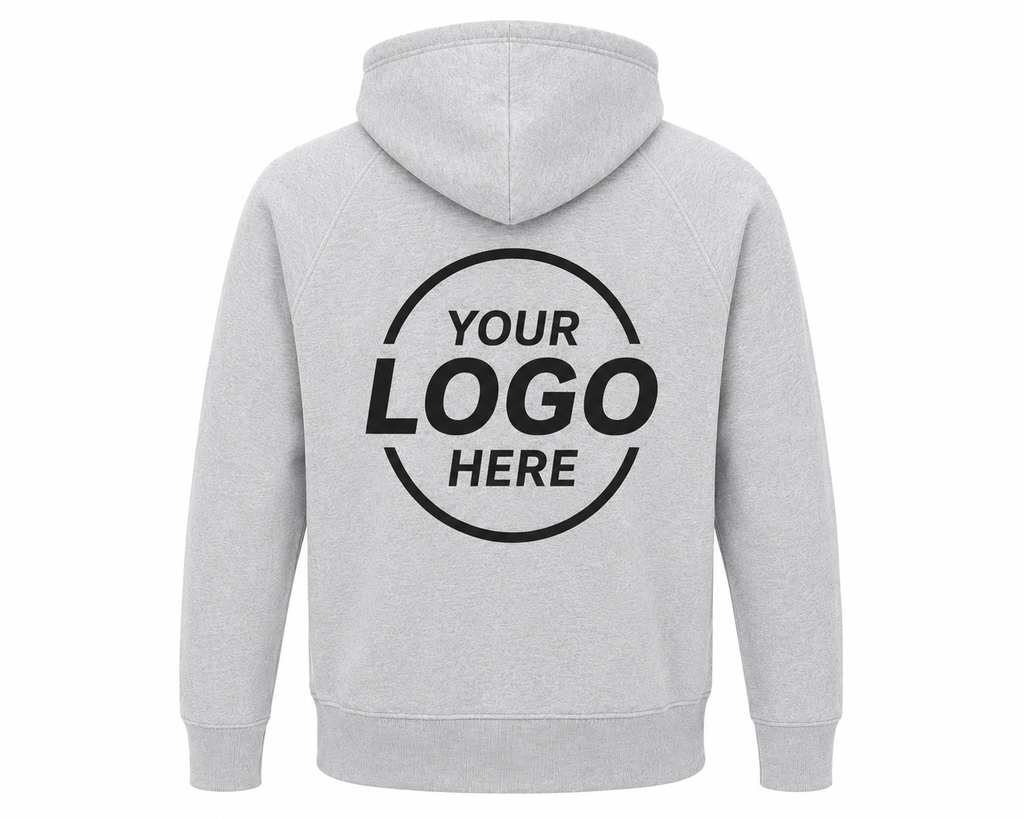 Grey Marl Custom Hoodie