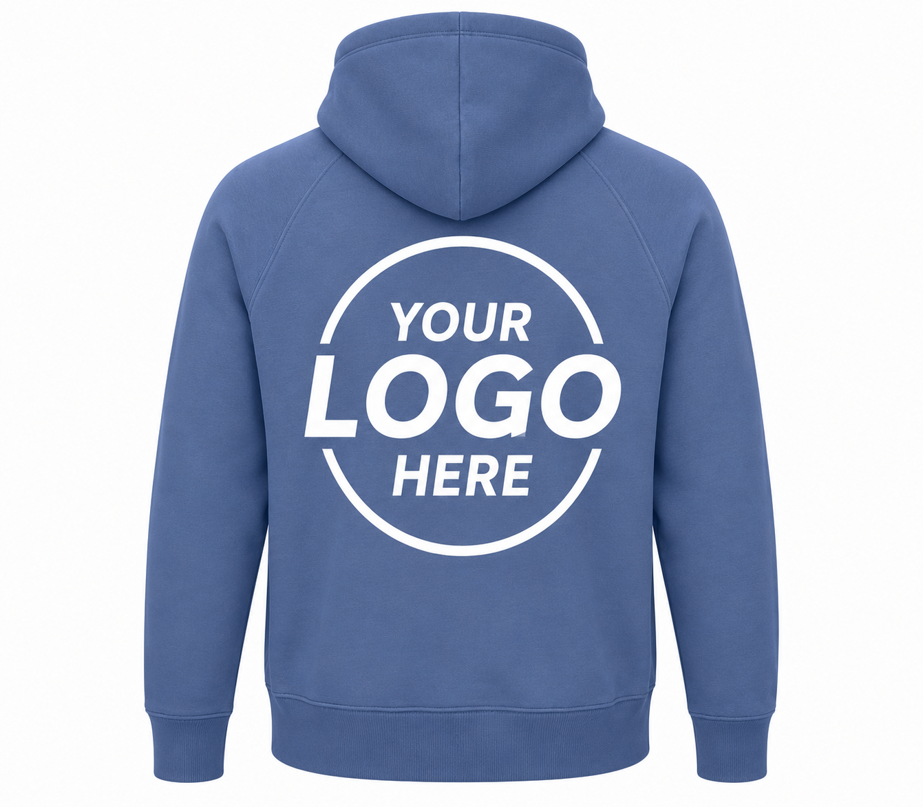 Pale Blue Custom Hoodie